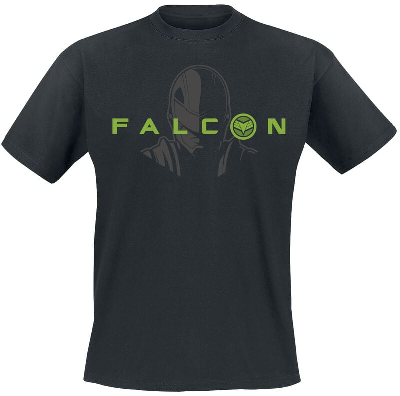 T-Shirt Manches courtes Disney de Captain America - Falcon - S à 5XL - pour Homme - noir - Captain America