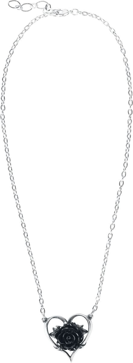 Collier Gothic de Alchemy Gothic - Heart of Blackness - pour Femme - noir/argent - Alchemy Gothic