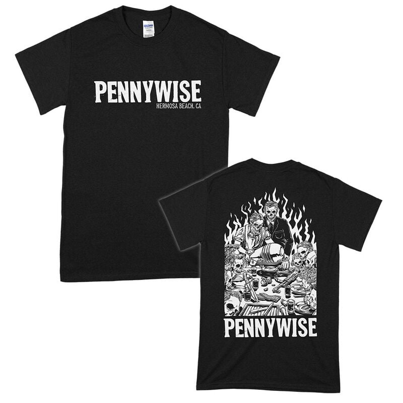 T-Shirt Manches courtes  de Pennywise - Dinner - S à XXL - pour Homme - noir - Pennywise