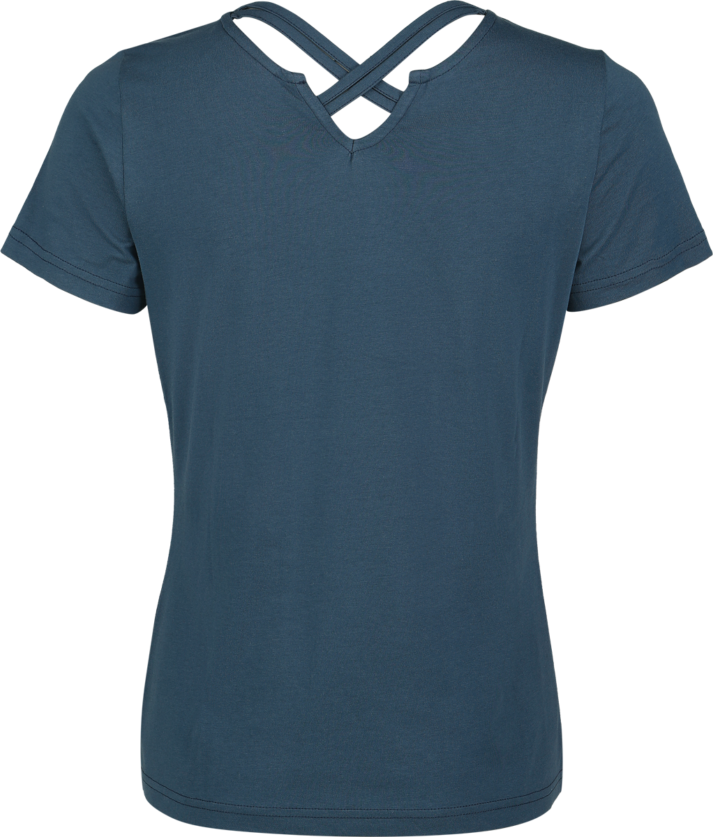 T-Shirt Manches courtes  de Harry Potter - Blason Poudlard - T-Shirt - S à XXL - pour Femme - bleu - Harry Potter - View 2