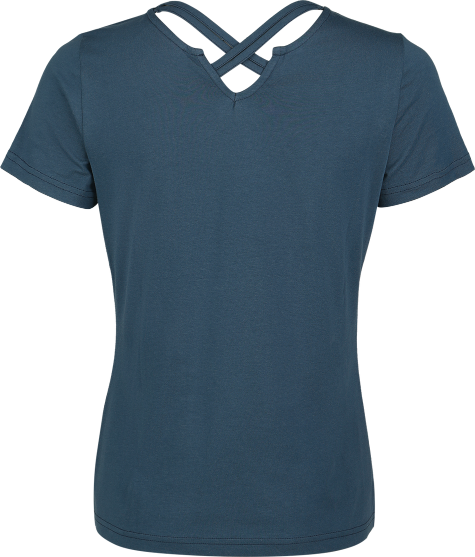 T-Shirt Manches courtes  de Harry Potter - Blason Poudlard - T-Shirt - S à XXL - pour Femme - bleu - Harry Potter - View 2