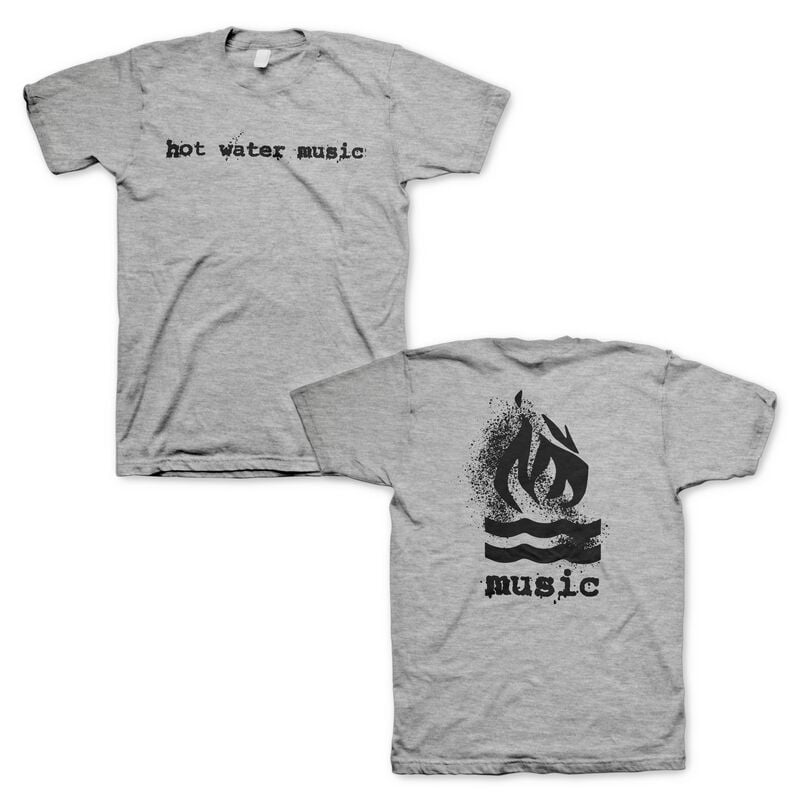 T-Shirt Manches courtes  de Hot Water Music - Traditional - S à XXL - pour Homme - gris chiné - Hot Water Music