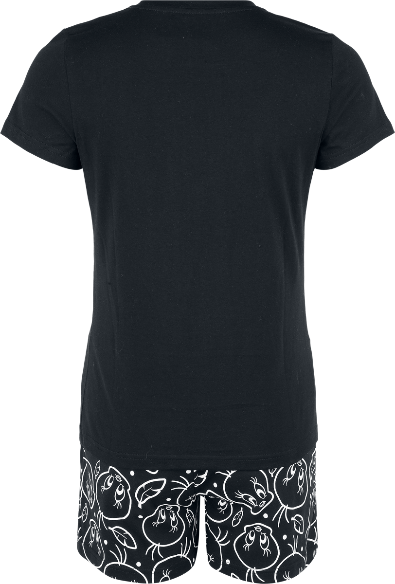 Pyjama  de Looney Tunes - Tweety Outlines - S à XXL - pour Femme - noir - Looney Tunes - View 2