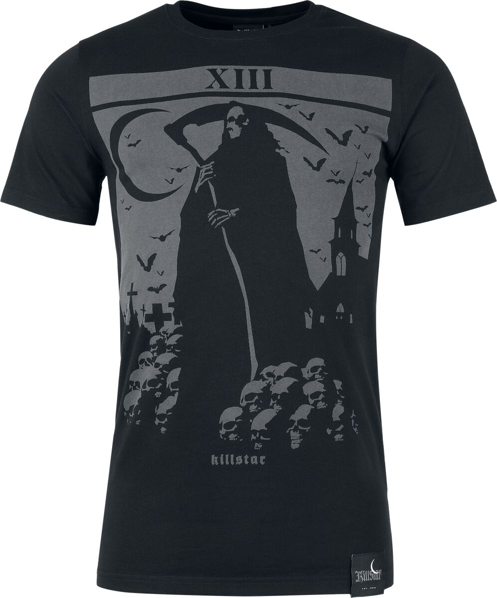 T-Shirt Manches courtes Gothic de Killstar - Death's Graveyard - T-Shirt - XS à XL - pour Homme - noir - Killstar