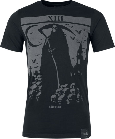 T-Shirt Manches courtes Gothic de Killstar - Death's Graveyard - T-Shirt - XS à XL - pour Homme - noir - Killstar