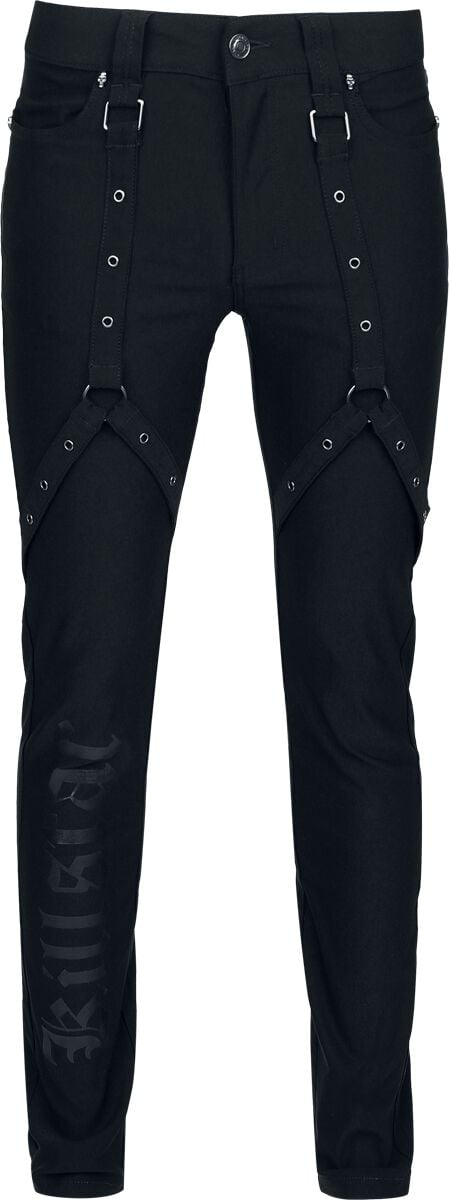 Pantalon en toile Gothic de Killstar - Nights Of Obsidian - Pantalon - S à 4XL - pour Homme - noir - Killstar