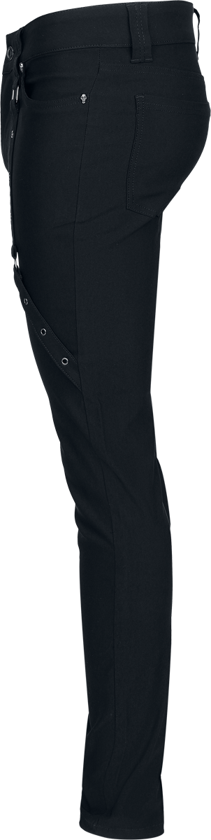 Pantalon en toile Gothic de Killstar - Nights Of Obsidian - Pantalon - S à 4XL - pour Homme - noir - Killstar - View 2