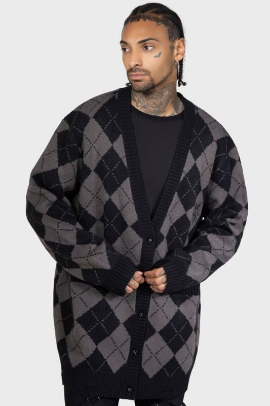 Gilets & Ponchos Gothic de Killstar - Omen Cardigan - XS à XXL - pour Homme - noir - Killstar