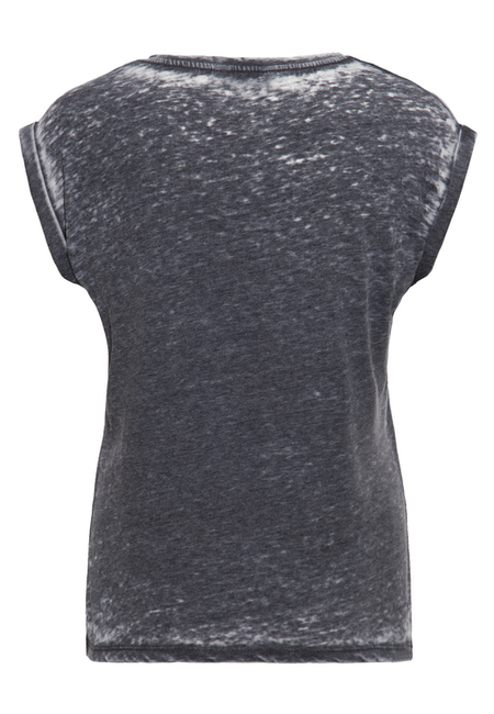 T-Shirt Manches courtes Rockabilly de Queen Kerosin - Queen of Fucking Everything - T-Shirt Délavé - XS à XXL - pour Femme - gris - Queen Kerosin - View 2
