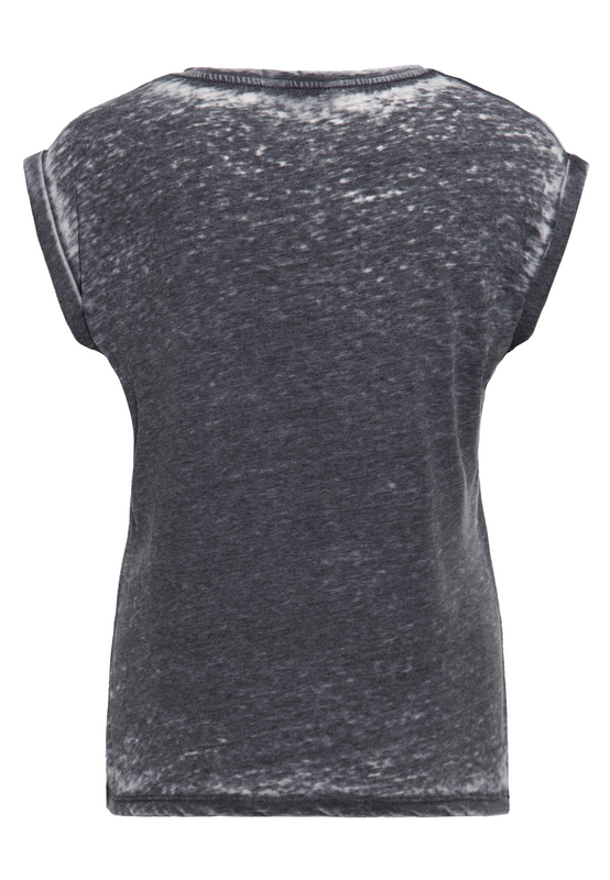 T-Shirt Manches courtes Rockabilly de Queen Kerosin - Queen of Fucking Everything - T-Shirt Délavé - XS à XXL - pour Femme - gris - Queen Kerosin - View 2