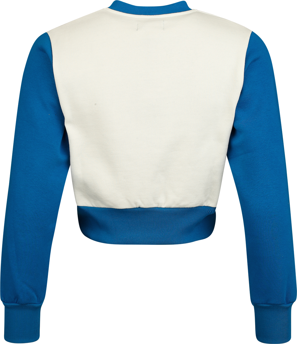 Sweat-shirt Rockabilly de Queen Kerosin - Racer Queen - Haut Manches Longues - XS à 4XL - pour Femme - beige/bleu foncé - Queen Kerosin - View 2
