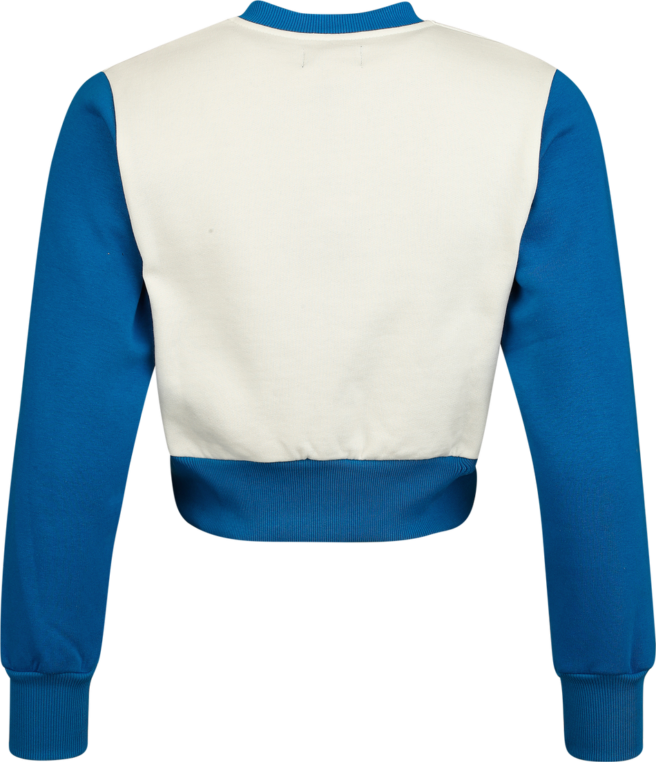 Sweat-shirt Rockabilly de Queen Kerosin - Racer Queen - Haut Manches Longues - XS à 4XL - pour Femme - beige/bleu foncé - Queen Kerosin - View 2