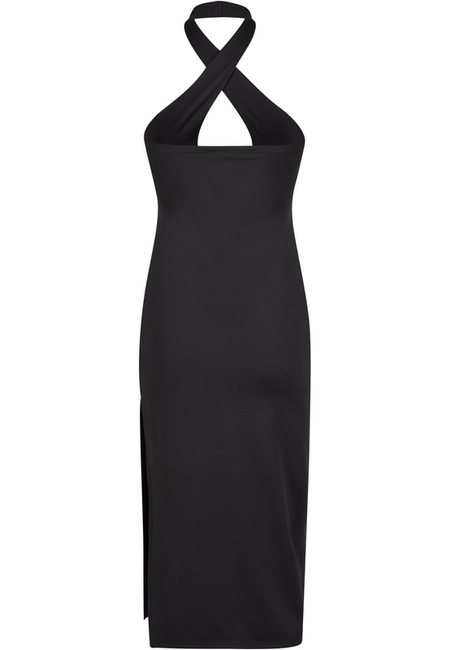 Robe mi-longue  de Urban Classics - Robe Dos-Nu Croisé - XS à XL - pour Femme - noir - Urban Classics - View 2