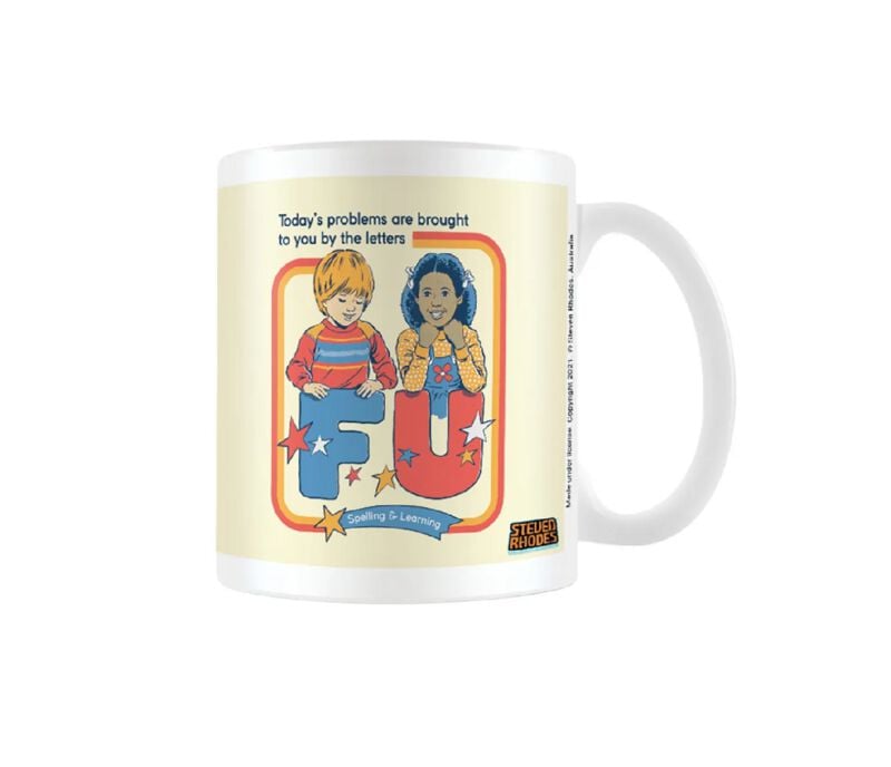 Mug Fun de Steven Rhodes - Spelling & Learning - pour Unisexe - blanc - Steven Rhodes