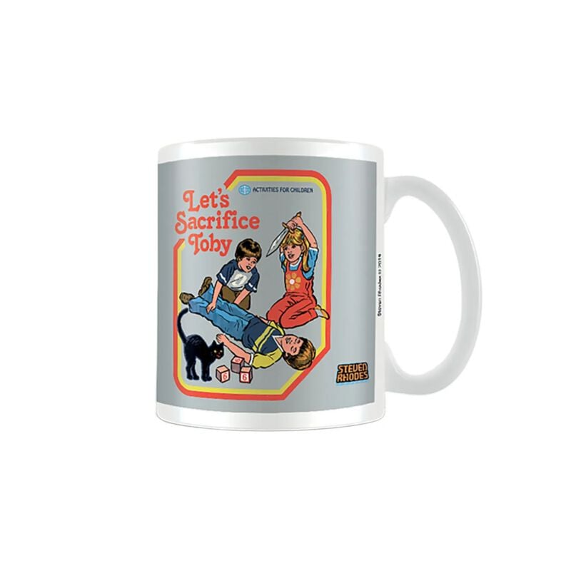 Mug Fun de Steven Rhodes - Let's Sacrifice Toby - pour Indifférent - blanc - Steven Rhodes
