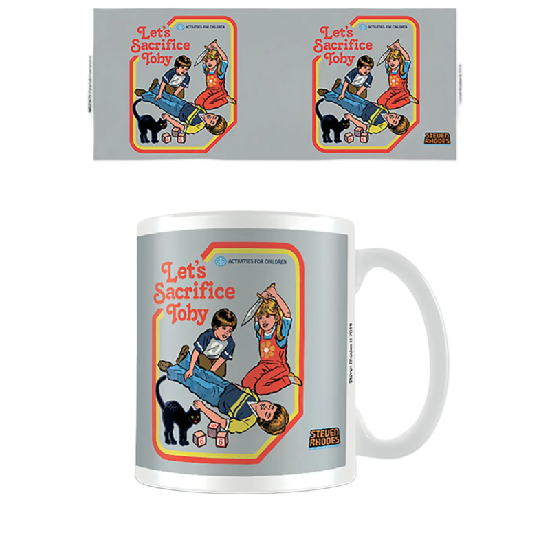 Mug Fun de Steven Rhodes - Let's Sacrifice Toby - pour Indifférent - blanc - Steven Rhodes - View 2