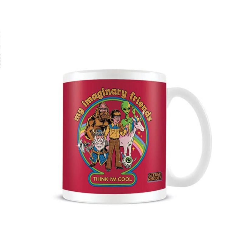 Mug Fun de Steven Rhodes - My Imaginary Friends - pour Indifférent - blanc - Steven Rhodes