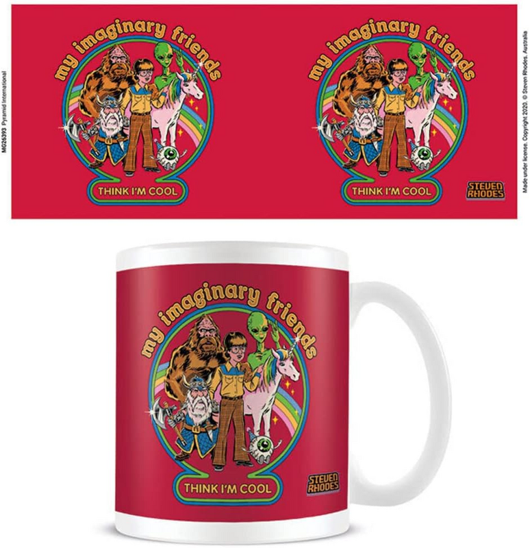 Mug Fun de Steven Rhodes - My Imaginary Friends - pour Indifférent - blanc - Steven Rhodes - View 2