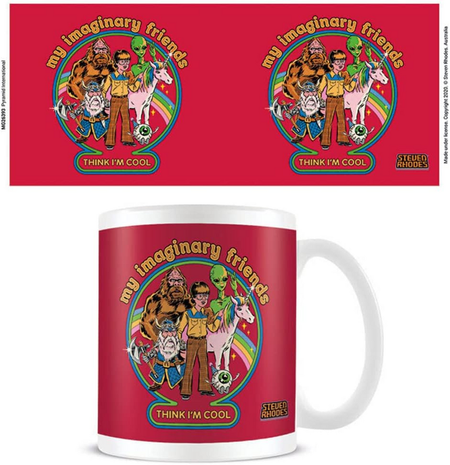 Mug Fun de Steven Rhodes - My Imaginary Friends - pour Indifférent - blanc - Steven Rhodes - View 2