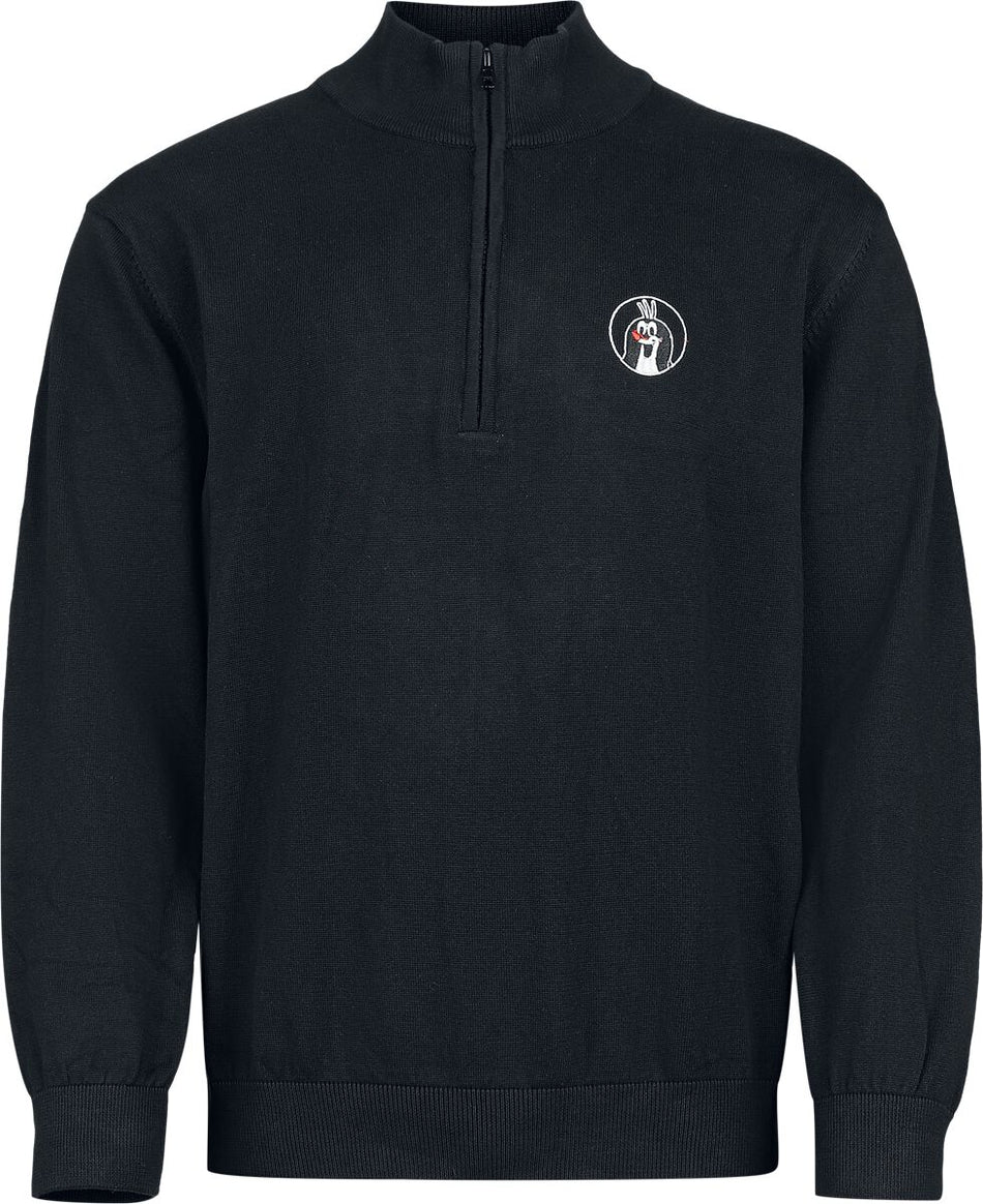 Pull tricoté  de The Little Mole - La Petite Taupe - Pull Col Camionneur - S à 3XL - pour Homme - noir - The Little Mole