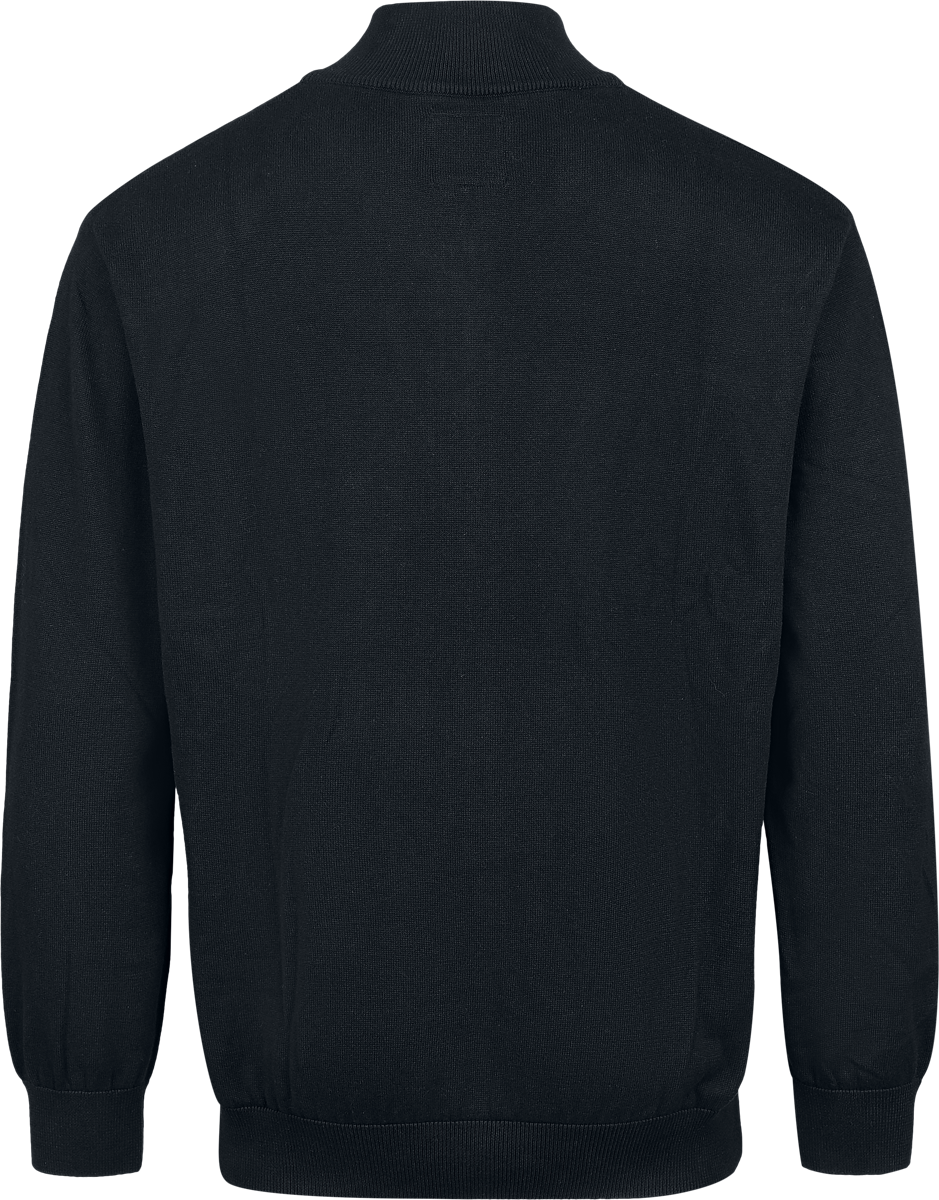 Pull tricoté  de The Little Mole - La Petite Taupe - Pull Col Camionneur - S à 3XL - pour Homme - noir - The Little Mole - View 2