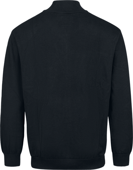 Pull tricoté  de The Little Mole - La Petite Taupe - Pull Col Camionneur - S à 3XL - pour Homme - noir - The Little Mole - View 2