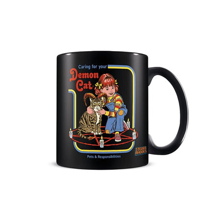 Mug Fun de Steven Rhodes - Demon Cat - pour Indifférent - noir - Steven Rhodes