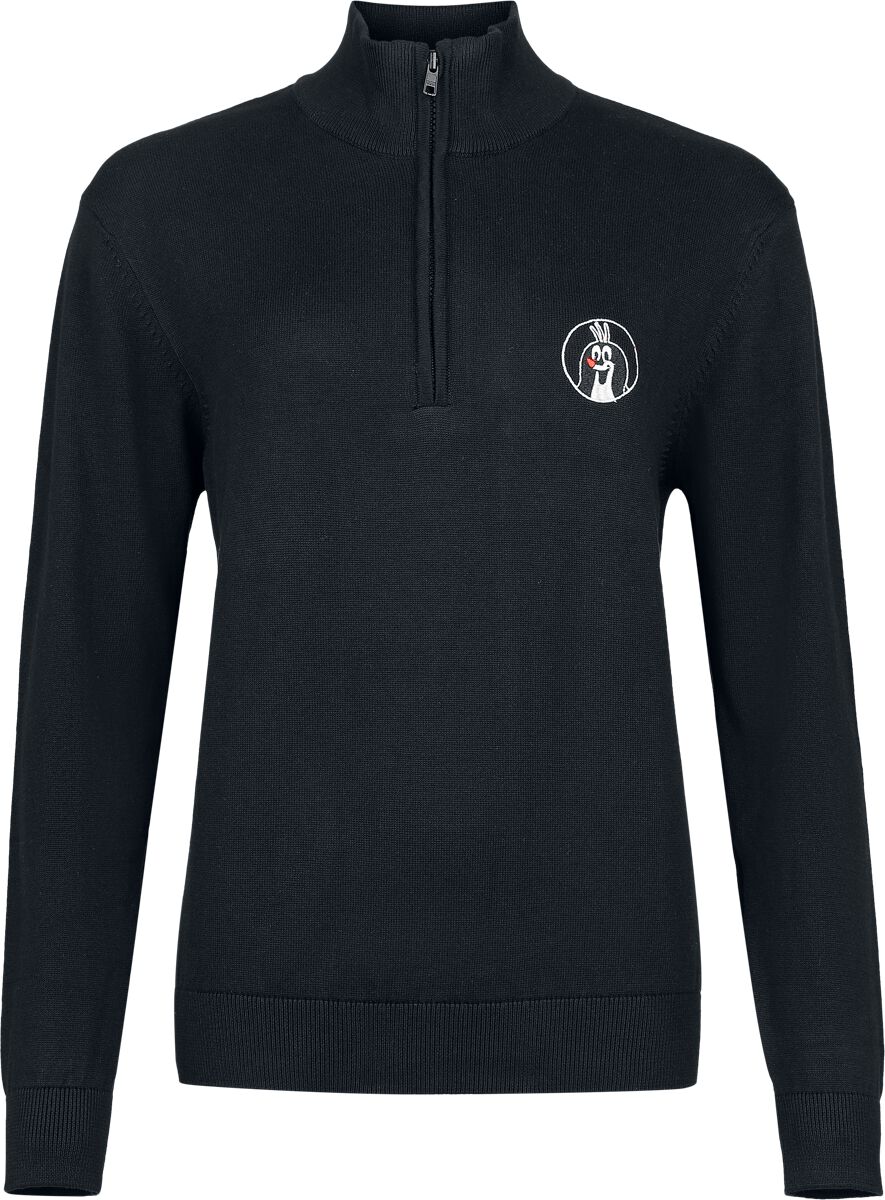 Sweat-shirt  de The Little Mole - La Petite Taupe - Pull Col Camionneur - S à 3XL - pour Femme - noir - The Little Mole