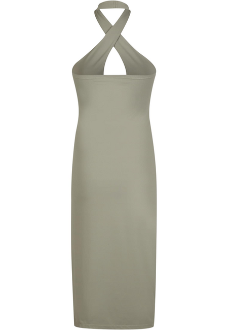 Robe mi-longue  de Urban Classics - Robe Dos-Nu Croisé - XS à XL - pour Femme - olive - Urban Classics - View 2