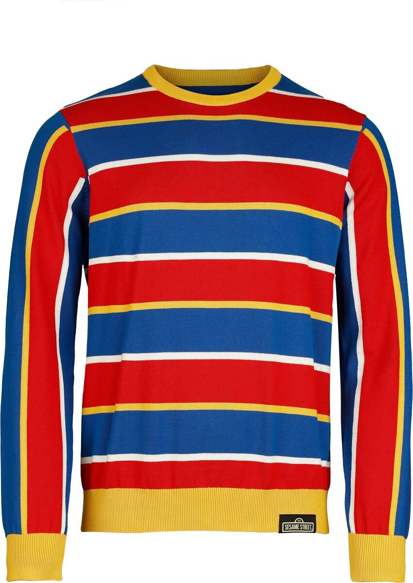 Pull tricoté  de Sesame Street - Ernie - S à 3XL - pour Homme - multicolore - Sesame Street