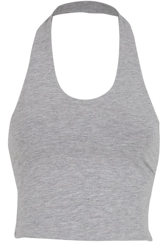 Top  de Urban Classics - Haut Dos-Nu Jersey - XS à XL - pour Femme - gris chiné - Urban Classics
