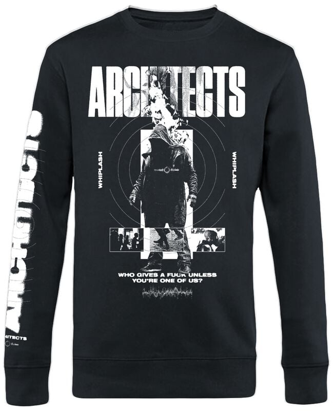 T-shirt manches longues de Architects - Who Gives A F*ck - S à 3XL - pour Homme - noir - Architects