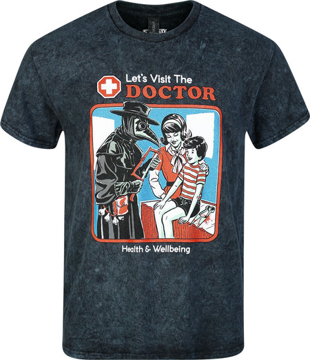 T-Shirt Manches courtes Fun de Steven Rhodes - Steven Rhodes - Let's Visit The Doctor - S à XXL - pour Homme - noir - Steven Rhodes