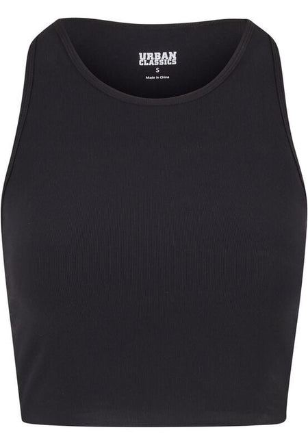 Top  de Urban Classics - Haut de Sport - S à L - pour Femme - noir - Urban Classics