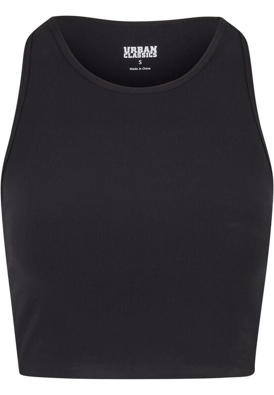 Top  de Urban Classics - Haut de Sport - S à L - pour Femme - noir - Urban Classics
