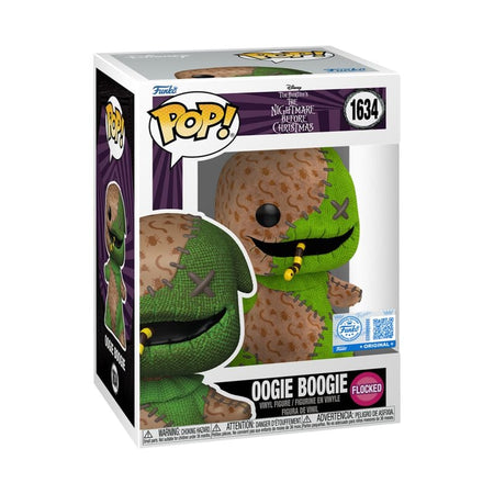 L'Étrange Noël De Monsieur Jack - Oogie Boogie (Flocked - Funko Pop! n°1634 - Funko Pop! - Funko Shop Europe - L'Étrange Noël De Monsieur Jack