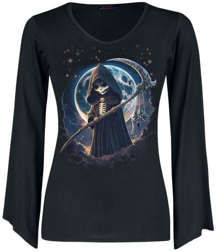 T-shirt manches longues  de Spiral - Reaperette - S à XL - pour Femme - noir - Spiral