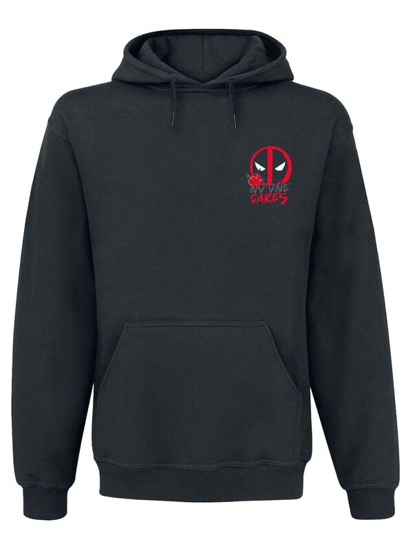 Sweat-shirt à capuche Disney de Deadpool - No One Cares - S à XXL - pour Homme - noir - Deadpool