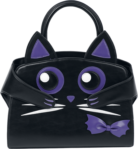 Sac à main Gothic de Banned Alternative - Mystic Cat - pour Femme - noir/lilas - Banned Alternative - View 2