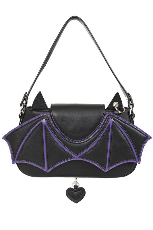 Sac à main Gothic de Banned Alternative - Batwing Charm - pour Femme - noir/lilas - Banned Alternative