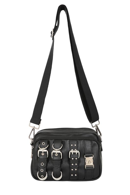 Sac à main Gothic de Banned Alternative - Electric Soul - pour Femme - noir/argent - Banned Alternative