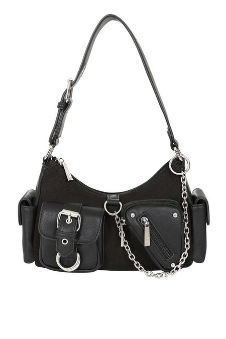 Sac à main Gothic de Banned Alternative - Shadow Pop - pour Femme - noir/argent - Banned Alternative
