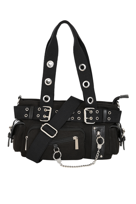 Sac à main Gothic de Banned Alternative - Fang Flicker - pour Femme - noir/argent - Banned Alternative - View 2