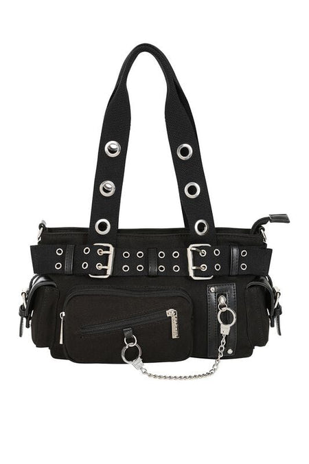 Sac à main Gothic de Banned Alternative - Fang Flicker - pour Femme - noir/argent - Banned Alternative