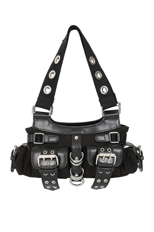 Sac à main Gothic de Banned Alternative - Dark Doll - pour Femme - noir/argent - Banned Alternative