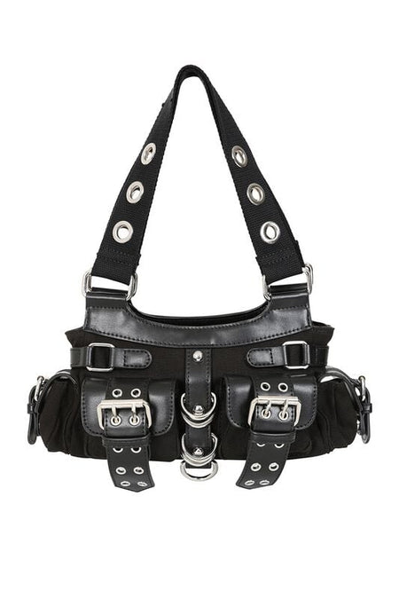 Sac à main Gothic de Banned Alternative - Dark Doll - pour Femme - noir/argent - Banned Alternative