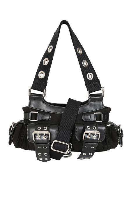Sac à main Gothic de Banned Alternative - Dark Doll - pour Femme - noir/argent - Banned Alternative - View 2