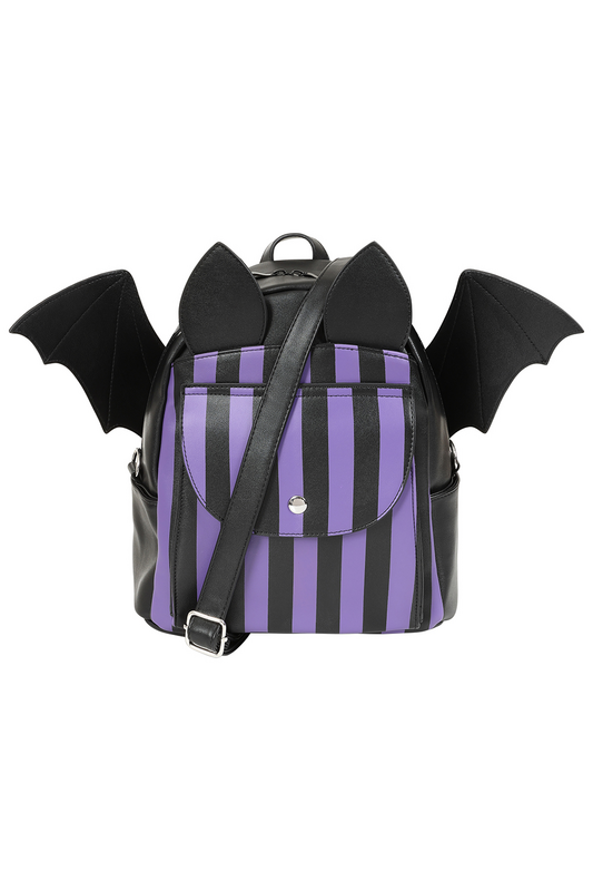 Sac à dos Gothic de Banned Alternative - Nightfall Bat - pour Femme - lilas/noir - Banned Alternative - View 2