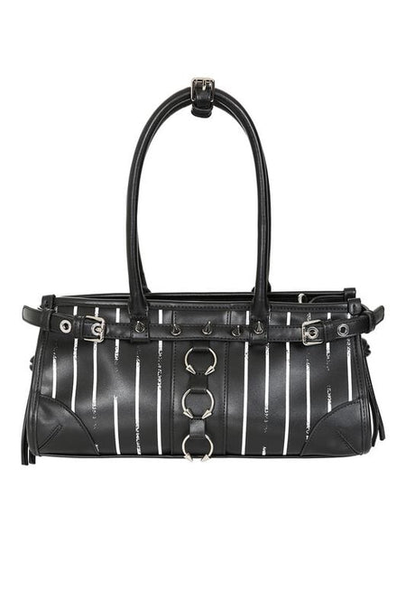 Sac à main Gothic de Banned Alternative - Blackthorne - pour Femme - noir/blanc - Banned Alternative