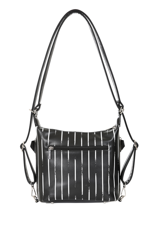 Sac à dos Gothic de Banned Alternative - Twisted Halo Convertible - pour Femme - noir/blanc - Banned Alternative - View 2